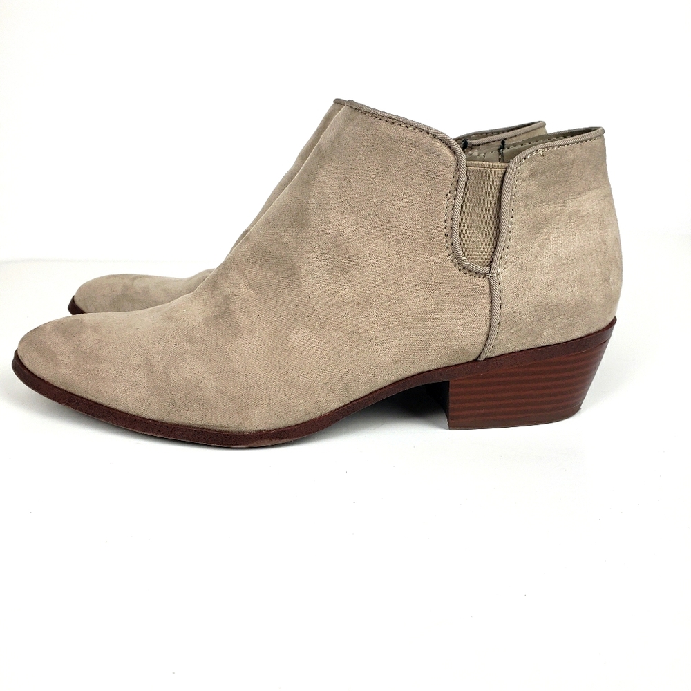 Circus Tan Booties Side Zip 9